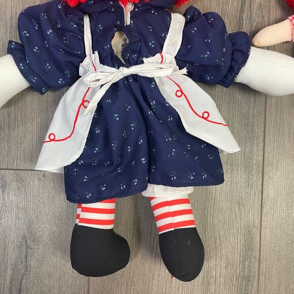 Raggedy Ann & Andy Doll Set - Red and Blue - Picture 6 of 10
